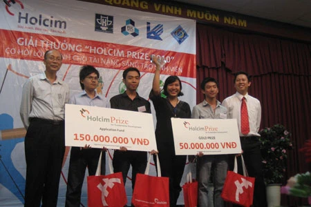 Sinh viên ĐH Cần Thơ đoạt giải nhất cuộc thi Holcim Prize 2011