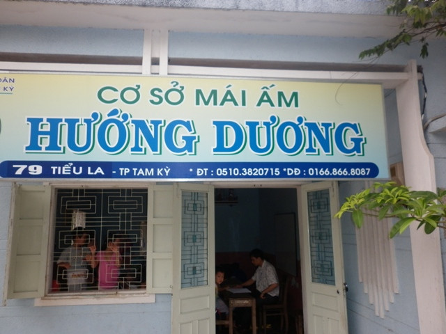 Mái ấm Hướng Dương của Đặng Ngọc Duy nơi cưu mang trẻ khuyết tật. 