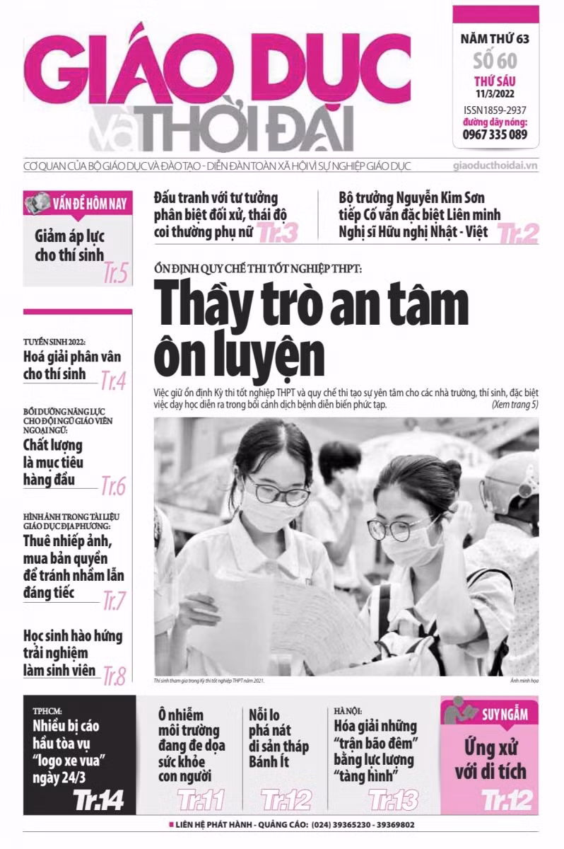 Tin tức báo in số 60, ra ngày hôm nay 11/3/2022