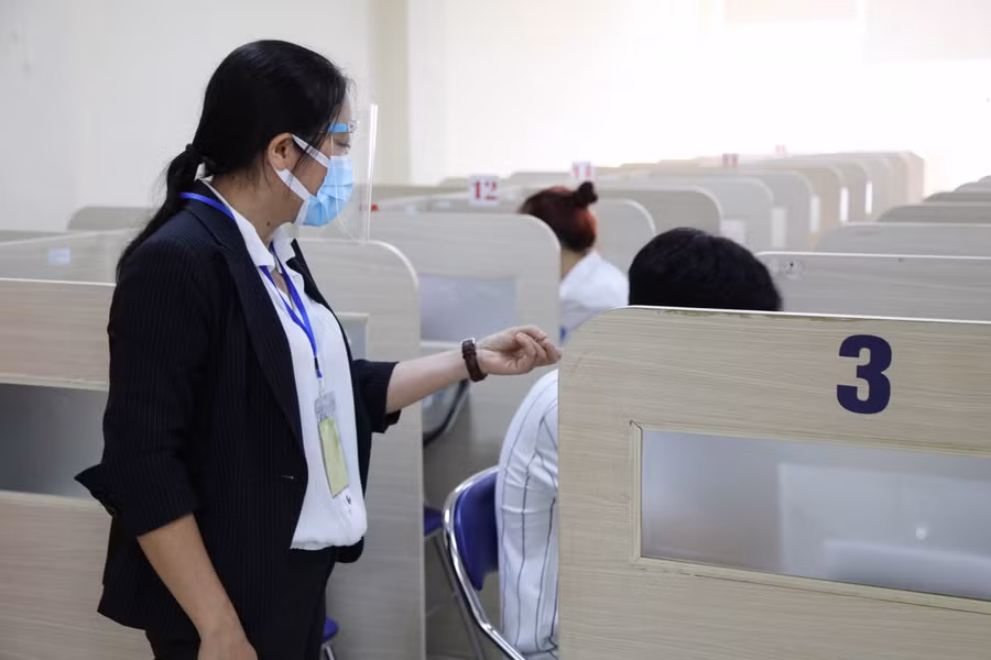 Các phòng thi ĐGNL được ĐHQG Hà Nội tổ chức đảm bảo các yêu cầu quy chế thi