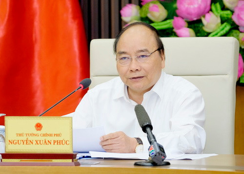 Thủ tướng Nguyễn Xuân Phúc phát biểu tại buổi họp - Ảnh: VGP Thủ tướng Nguyễn Xuân Phúc phát biểu tại buổi họp - Ảnh: VGP