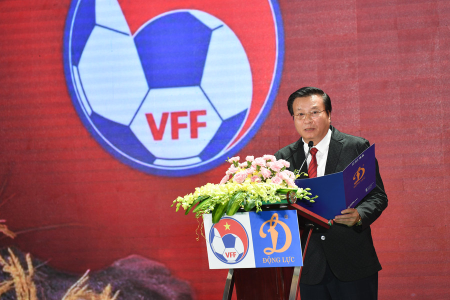 Ông Lê Văn Thành, Tổng Giám đốc Tập đoàn Thể thao Động Lực phát biểu tại sự kiện. Ông Lê Văn Thành, Tổng Giám đốc Tập đoàn Thể thao Động Lực phát biểu tại sự kiện.