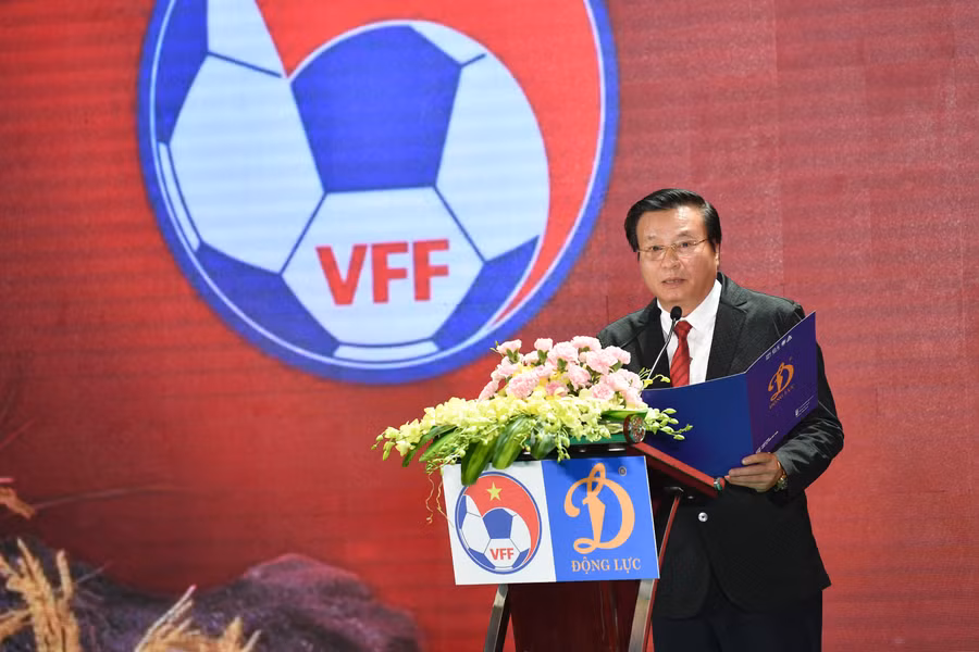 Ông Lê Văn Thành, Tổng Giám đốc Tập đoàn Thể thao Động Lực phát biểu tại sự kiện.