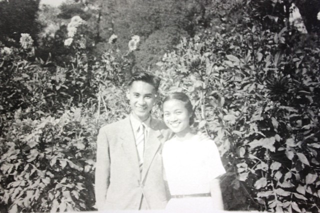 Vợ chồng GS.Nguyễn Đình Tứ - Nguyễn Thu Nhạn thời trẻ