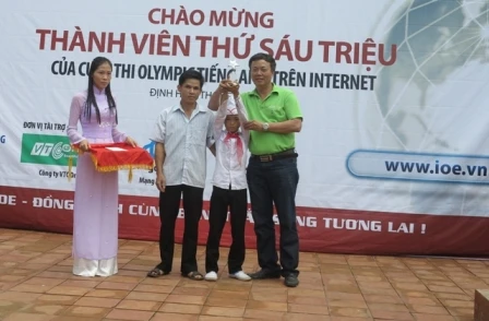 Chào đón thành viên 6 triệu của cuộc thi Olympic tiếng Anh trên Internet