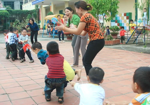 Những hình ảnh ấn tượng của hoạt động dạy và học trong trường Mầm non