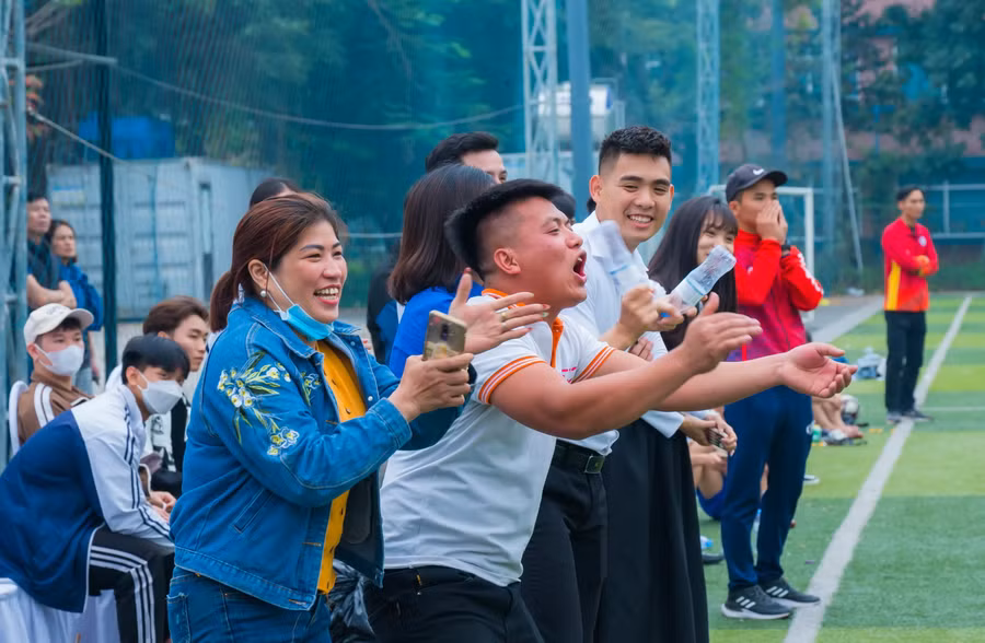 Các cổ động viên nhiệt tình.