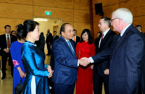 Thủ tướng Nguyễn Xuân Phúc đến thăm Đại học Waikato. Ảnh: VGP Thủ tướng Nguyễn Xuân Phúc đến thăm Đại học Waikato. Ảnh: VGP