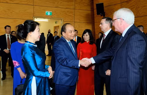 Thủ tướng Nguyễn Xuân Phúc đến thăm Đại học Waikato. Ảnh: VGP