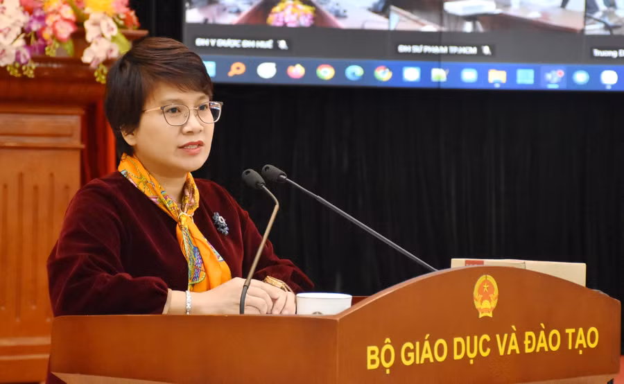 PGS.TS Nguyễn Thu Thủy - Vụ trưởng Vụ Giáo dục đại học (Bộ GD&amp;ĐT).