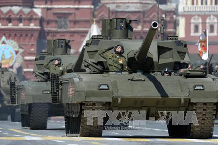 Xe tăng T 14 Armata của quân đội Nga. Ảnh: AFP/TTXVN