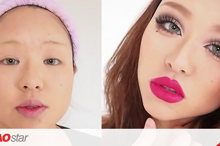 Học cách make up kiểu Tây cho cô nàng không chân mày, mí mắt nông
