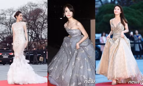 Ngam dan sao nu chau A thieu dot tham do Asia Artist Award - Anh 1