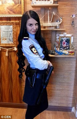 Chiem nguong nhan sac xinh dep cua cac thi sinh Hoa hau canh sat Nga 2016 - Anh 8