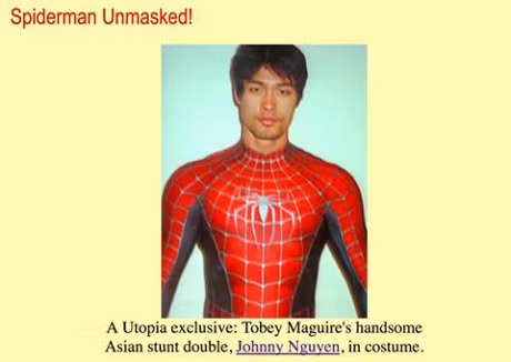 Hinh Johnny Tri Nguyen dong Nguoi Nhen bi ban cho web gay - Anh 1