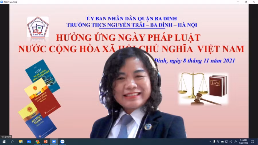 Buổi Chuyên đề được tổ chức nhằm giúp học sinh nâng cao hiểu biết về kiến thức pháp luật.