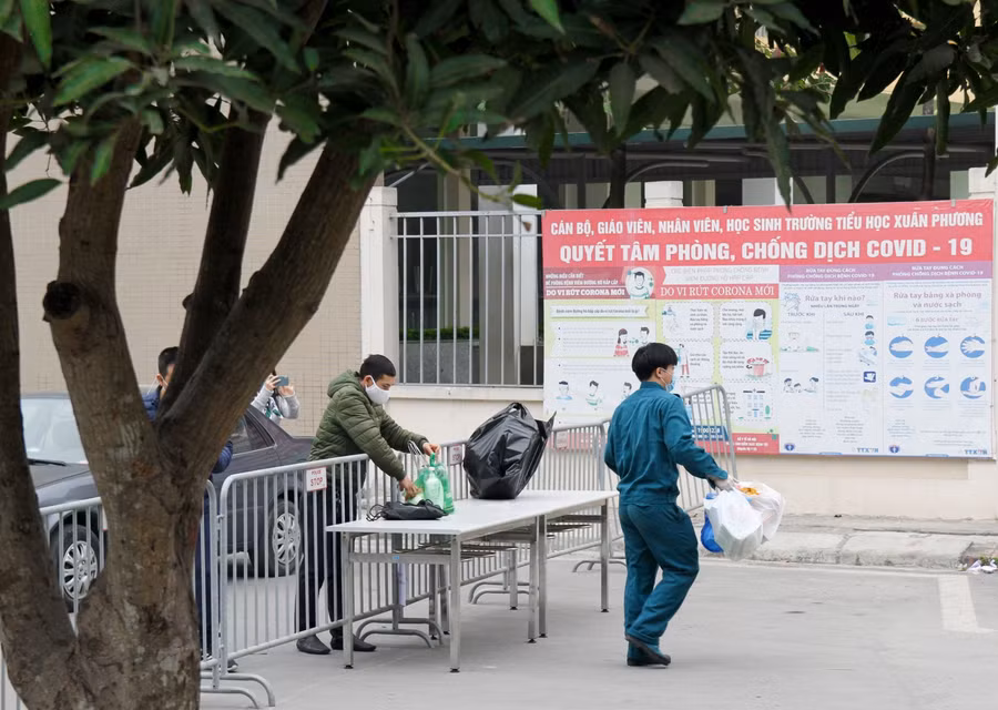 Hình ảnh nơi cách ly 80 cô trò trường Tiểu học Xuân Phương ảnh 10