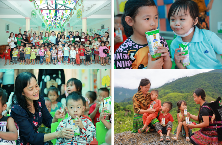 Ngoài các suất học bổng, các em nhỏ ở địa phương cũng được tặng những sản phẩm sữa dinh dưỡng Vinamilk. Ngoài các suất học bổng, các em nhỏ ở địa phương cũng được tặng những sản phẩm sữa dinh dưỡng Vinamilk.