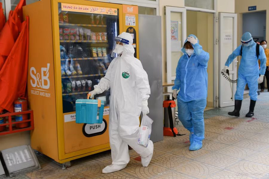 Hà Nội diễn tập phòng chống dịch Covid-19 cho kỳ thi lớp 10 THPT ảnh 22