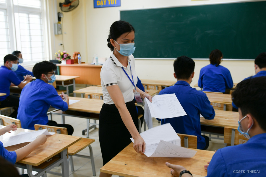 Hà Nội diễn tập phòng chống dịch Covid-19 cho kỳ thi lớp 10 THPT ảnh 9