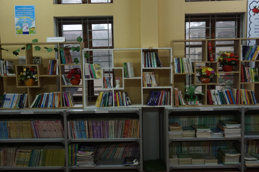 Với sự chuẩn bị kỹ lưỡng trước đó, nhóm đã nhanh chóng tạo ra một không gian đọc sách hiệu quả, khuyến khích văn hóa đọc.