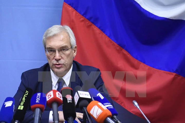 Đại diện thường trực Nga tại NATO Alexander Grushko. (Nguồn: AFP/TTXVN)