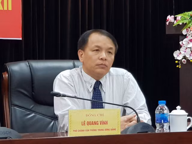  Phó Chánh Văn phòng TƯ Đảng Lê Quang Vĩnh 