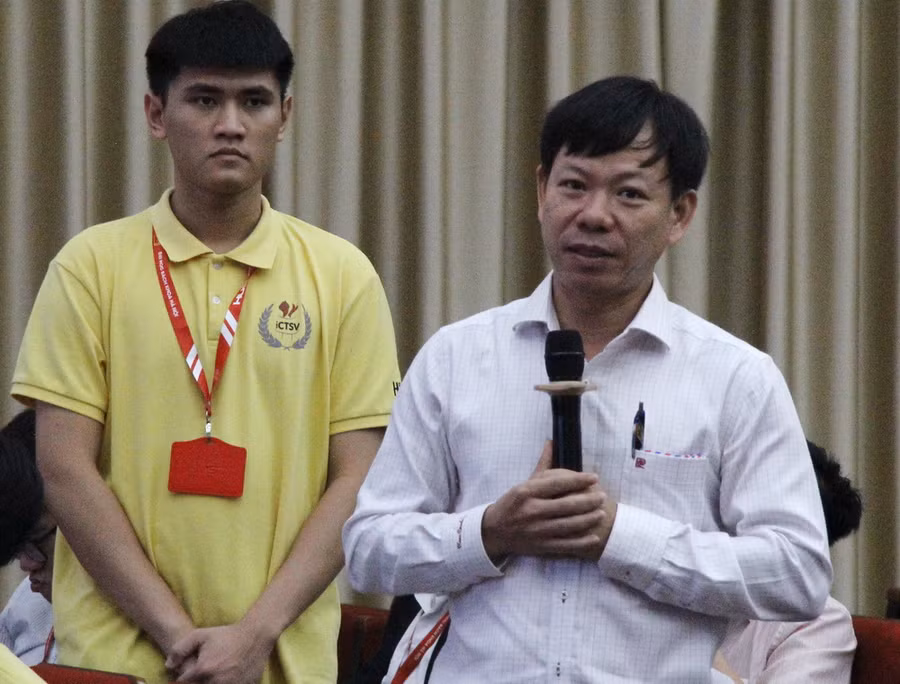 Đại diện cơ sở đào tạo góp ý tại Tọa đàm.