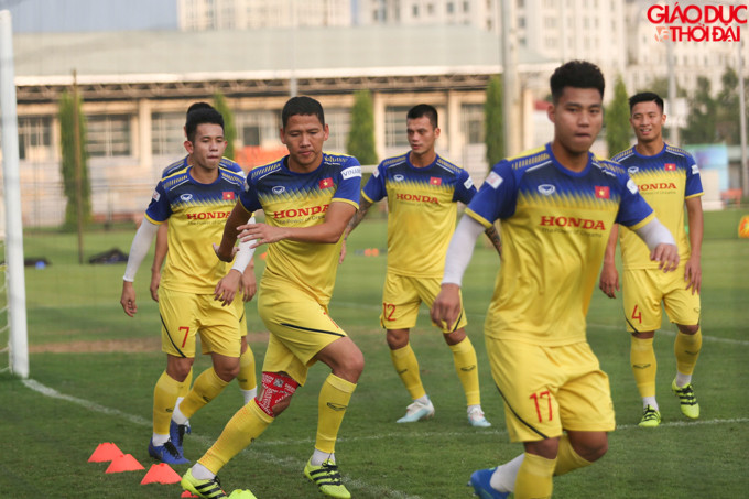 Các cầu thủ đội tuyển Việt Nam đã sẵn sàng cho trận đấu ngày 10/10 sắp tới.