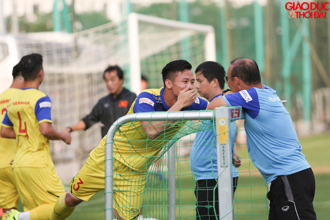 Toàn đội rất thoải mái trong mỗi buổi tập luyện.