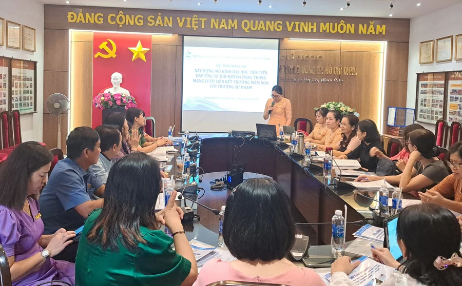 Xây dựng mô hình dạy học tiên tiến giáo dục mầm non đáp ứng sự đổi mới đa dạng. 