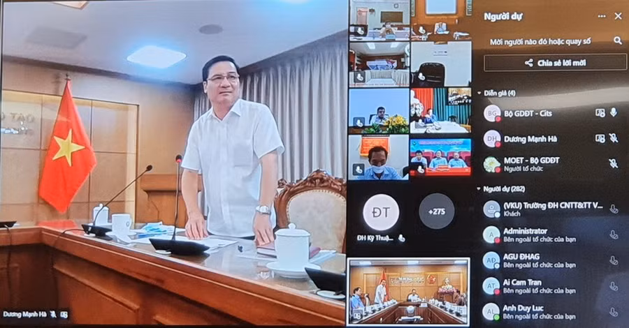 Hội nghị được tổ chức theo hình thức trực tuyến.