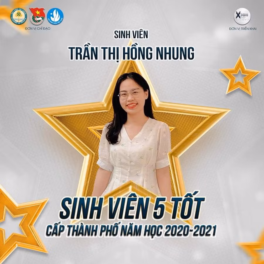 Hồng Nhung là sinh viên 5 tốt