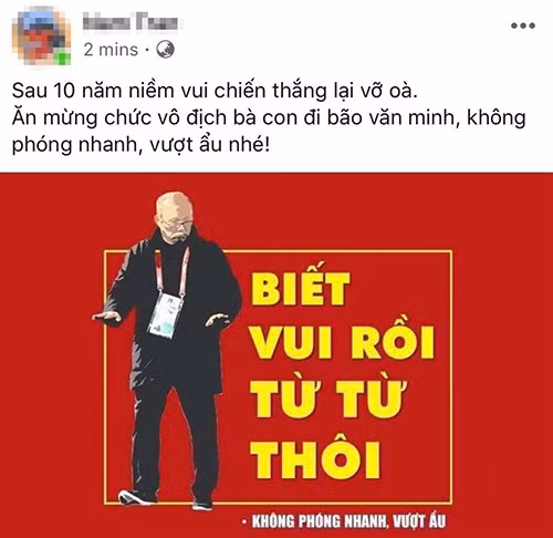 Trong niềm hân hoan không quên giữ an toàn.