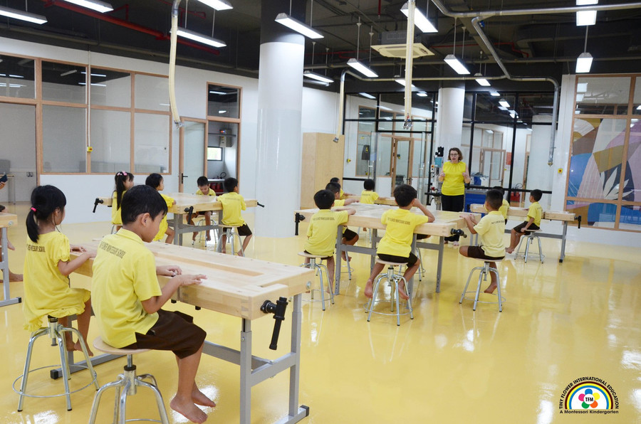 Học sinh mầm non tại Quận 7 – TP.HCM trong chuyến tham quan thực tế tại VFIS.