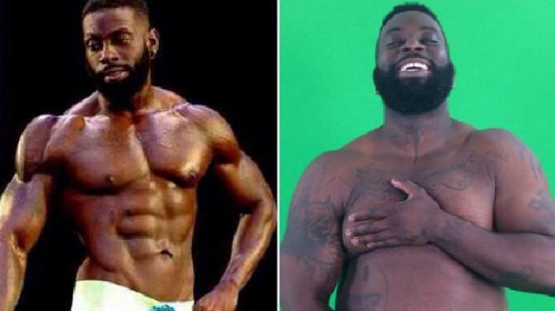 Huấn luyện viên Adonis trước sau khi tăng cân. Ảnh:A&E Network. tu-bung-phe-thanh-chang-trai-6-mui-1