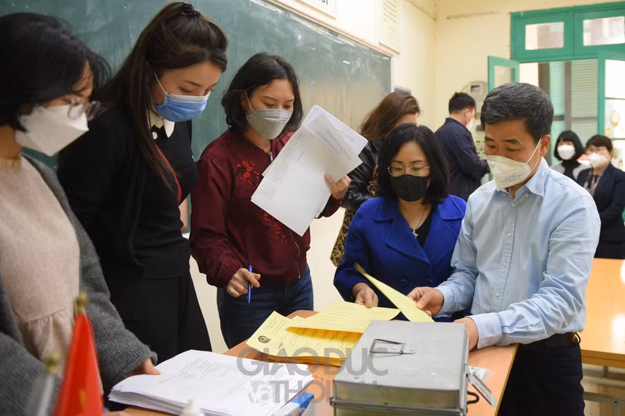 Khu vực phòng chờ sau tiêm.