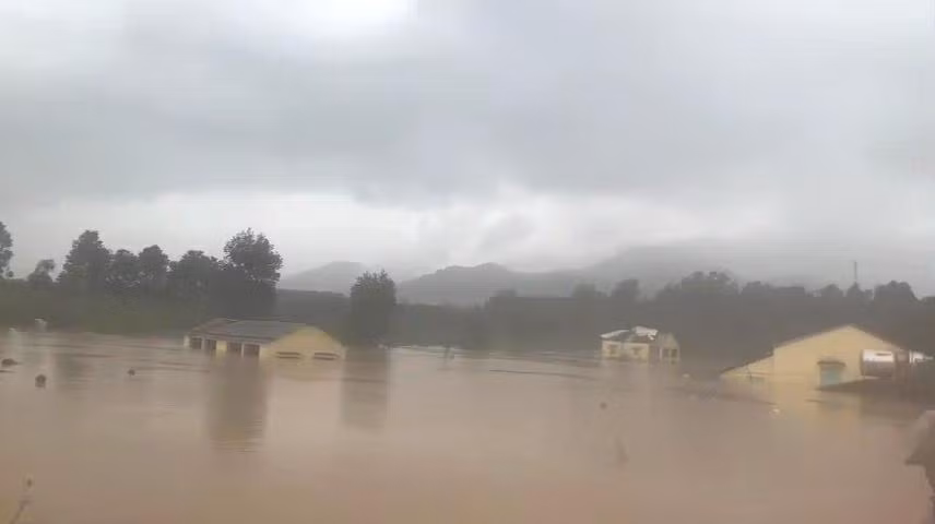 Khu vực xã Ba Lòng, huyện Đakrông bị ngập sâu.