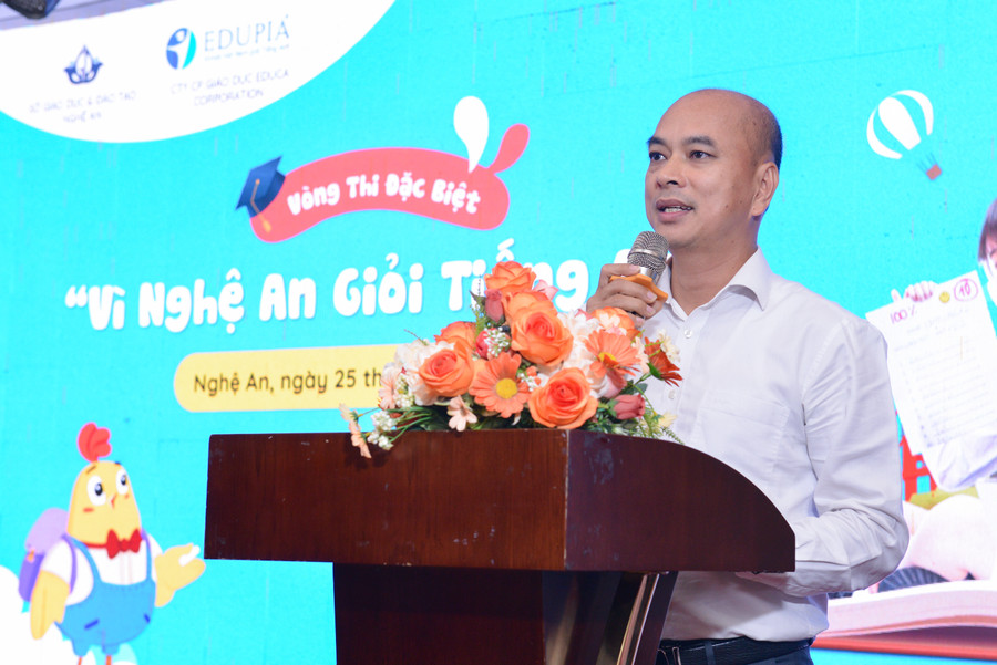 Ông Nguyễn Đức Quân - Phó Tổng Giám đốc điều hành Educa Corporation phát biểu tại sự kiện. Ông Nguyễn Đức Quân - Phó Tổng Giám đốc điều hành Educa Corporation phát biểu tại sự kiện.