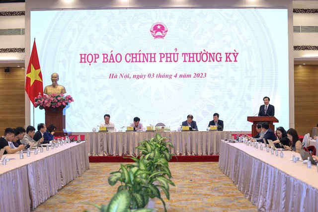 Toàn cảnh họp báo Chính phủ thường kỳ tháng 3/2023 - chiều 3/4.