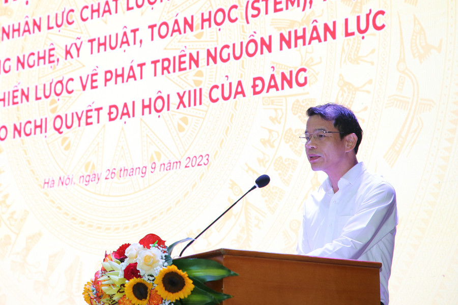 TS Vũ Thanh Mai, Phó Trưởng Ban Tuyên giáo Trung ương phát biểu tại Hội thảo. TS Vũ Thanh Mai, Phó Trưởng Ban Tuyên giáo Trung ương phát biểu tại Hội thảo.