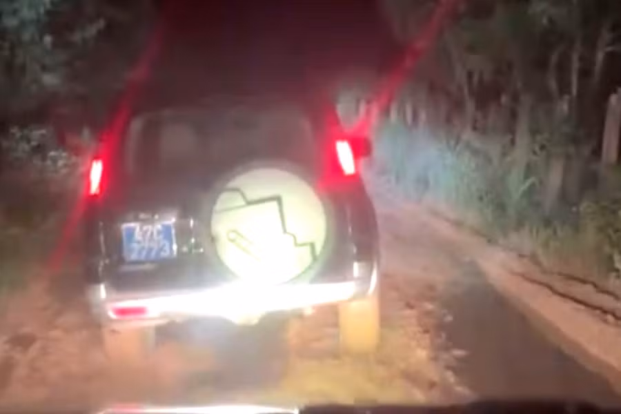 Đường vào hiện trường. (Ảnh: CTV)