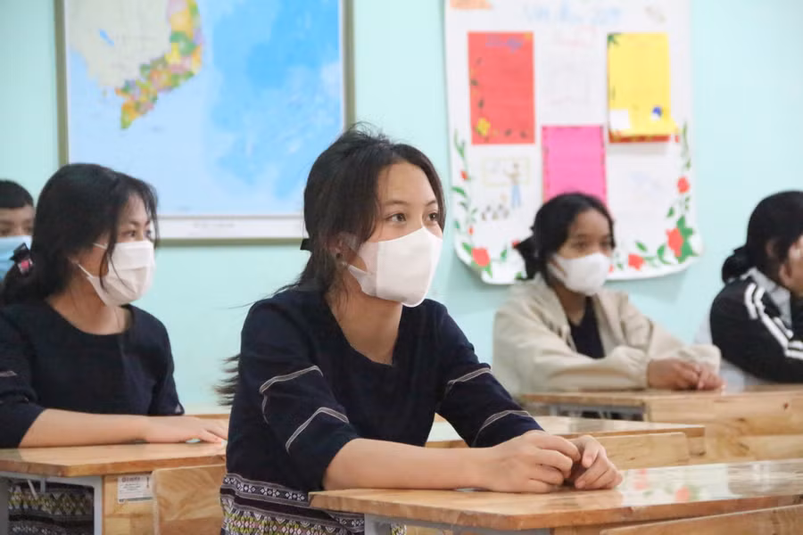 Học sinh trường PTDTNT huyện Đăk Glei.