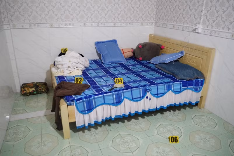 Hiện trường vụ việc. Ảnh: Cơ quan công an.