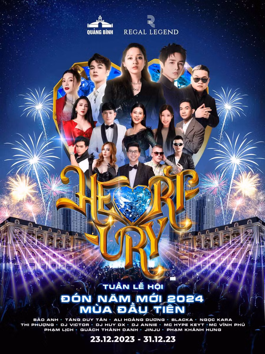 Dàn ca sĩ, nghệ sĩ dự kiến tham dự Legend Festival lần đầu tiên tổ chức tại Quảng Bình.