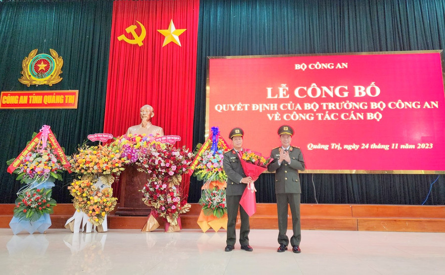 Bộ Công an điều động Đại tá Nguyễn Văn Thanh giữ chức vụ Phó Cục trưởng Cục An ninh kinh tế. Ảnh: CA Quảng Trị.