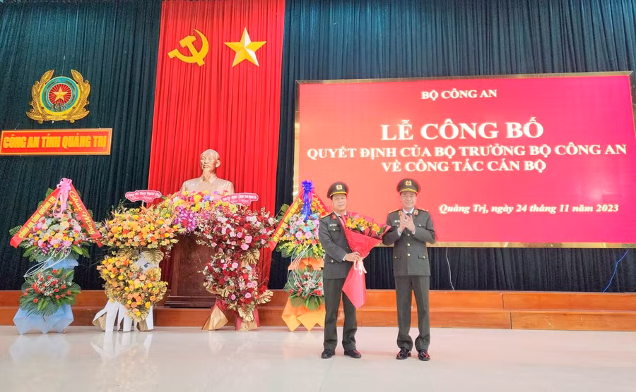 Bộ Công an điều động Đại tá Nguyễn Văn Thanh giữ chức vụ Phó Cục trưởng Cục An ninh kinh tế. Ảnh: CA Quảng Trị.