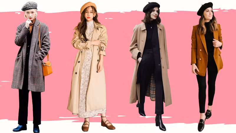 Muôn kiểu biến hóa cách đội mũ beret cho phái đẹp mùa thu đông ảnh 4 phoi do voi mu beret - 4