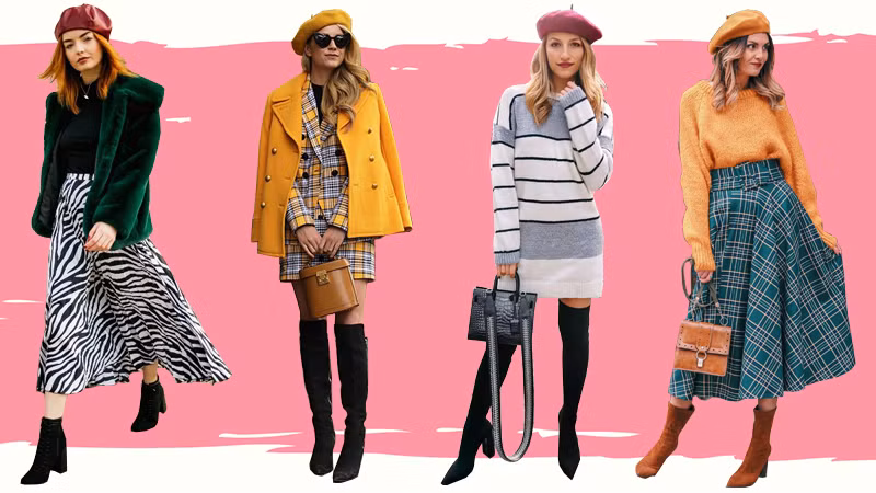 Muôn kiểu biến hóa cách đội mũ beret cho phái đẹp mùa thu đông ảnh 7 phoi do voi mu beret - 7