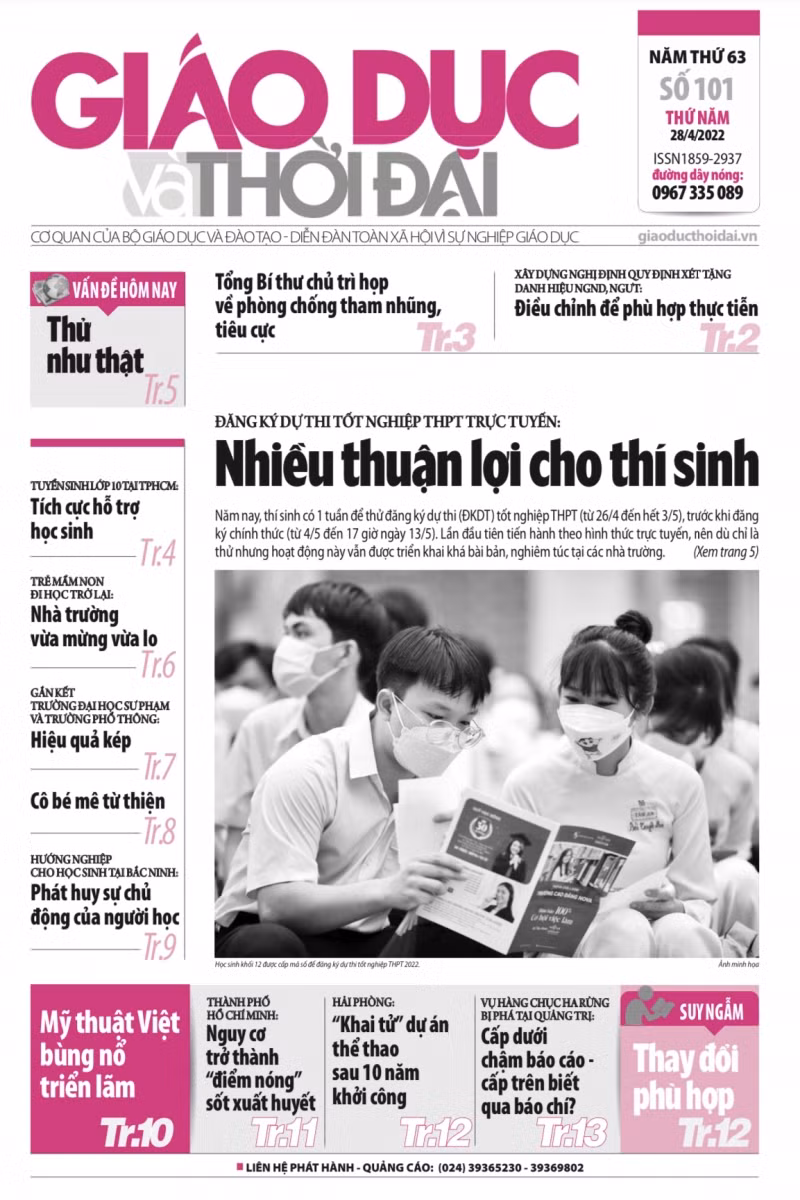 Tin tức báo in số 101, ra ngày hôm nay 28/4/2022
